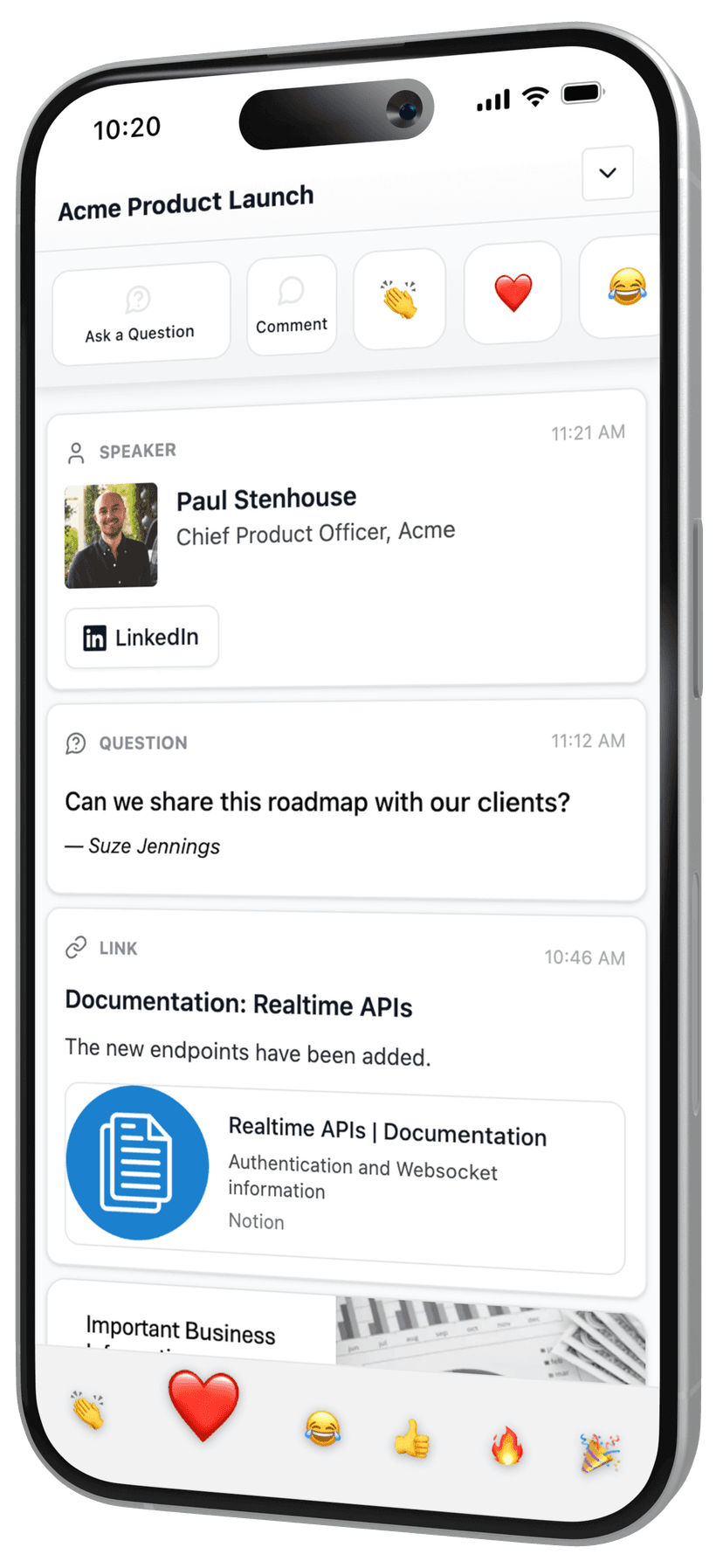 Live Room desktop interface